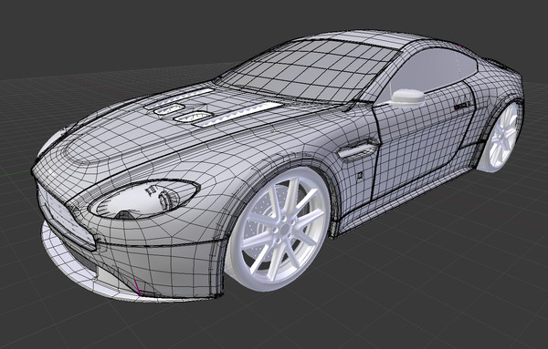 3d model highpoly aston martin v12 - Aston Martin V12 Vantage High-Poly by Oscar Johansson